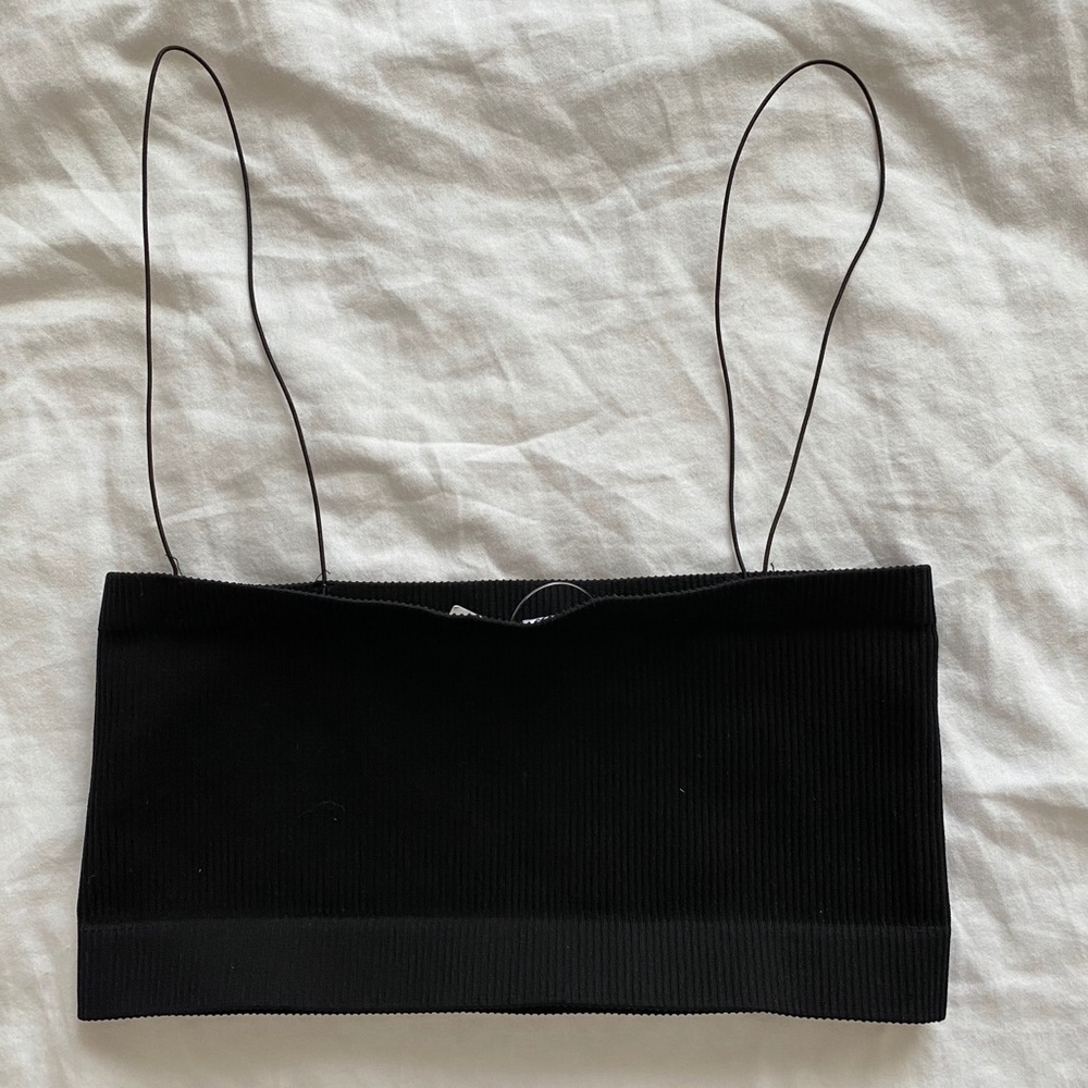 NWT black bandeau top